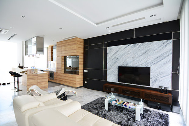 Contemporary Living Room by Metamorphic