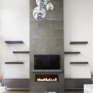 Tile Fireplace Pictures Ideas, Contemporary Tile Fireplace Designs