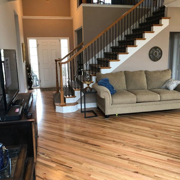 Pattern carpet, hardwood install