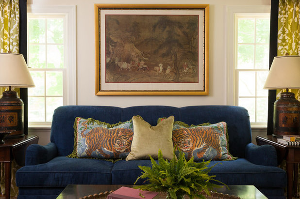 Traditional Living Room by Kim Macumber Interiors