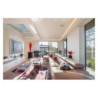 Penthouse Apartment - Living Room - Devon - by Woodford Architecture ... - Penthouse Apartment Starts Living Space
