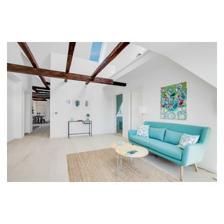 Penthouse i Charlottenlund - Scandinavian - Living Room - Copenhagen ... - Scandinavian Penthouse Design Schools