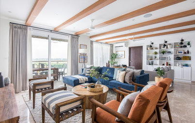 Bangalore Houzz: This Penthouse is a White and Wood Wonderland
