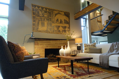 Inspiration for a contemporary living room remodel in Seattle