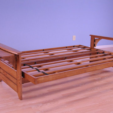 Phoenix Frame with Barbados Finish in Bed Position