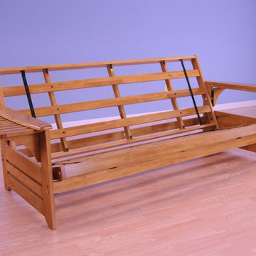 Phoenix Frame with Butternut Finish in Sofa Position