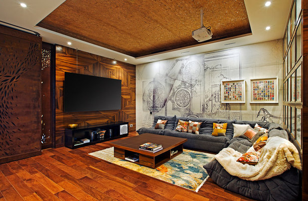 Contemporary Games Room by Shamanth Patil Photography