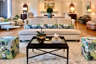 Elegant living room photo in Oklahoma City