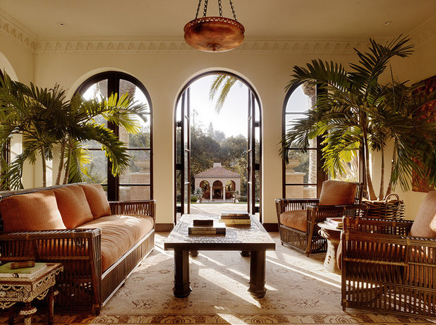 Mediterranean Living Room by Charlie Barnett Associates