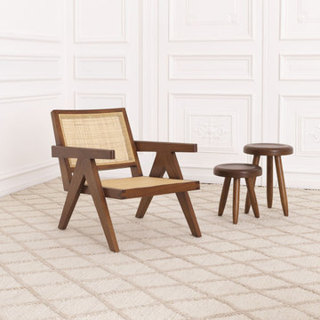 PIERRE JEANNERET COLLECTION, CANE CHAIRS