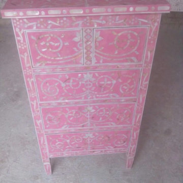 Pink inlay furniture