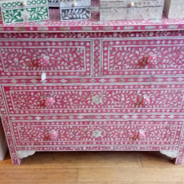 Pink inlay furniture