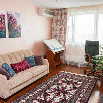 Pink Living Room Makeover