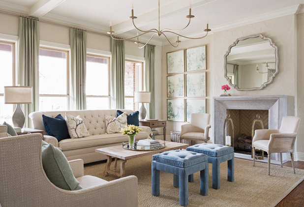 Traditional Living Room by Katie Grace Designs