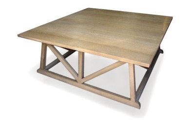 Plank Top Oak Coffee Table