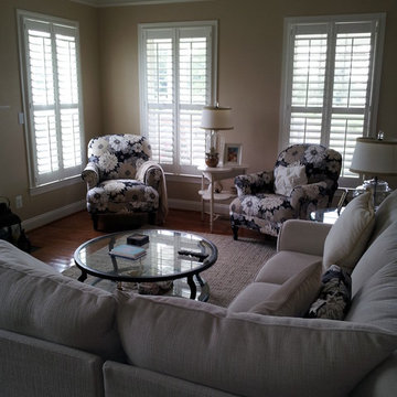 Plantation Shutters in family room