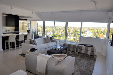 Living room - contemporary living room idea in Los Angeles