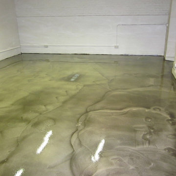 Polished Concrete Effect Floors installed in basement of central London home