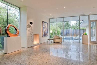 Polished Concrete Living Room