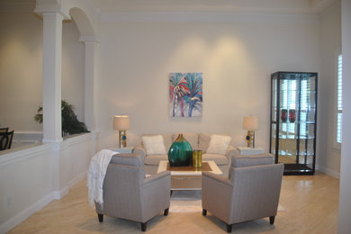 Design ideas for a living room in Jacksonville.
