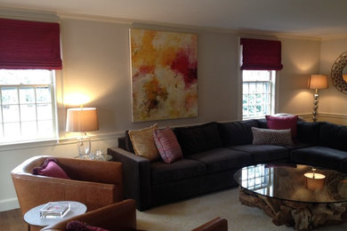 Example of a living room design in Boston
