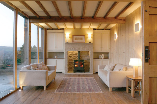 Scandinavian Living Room by A+DP Architecture + Design Partnership LLP