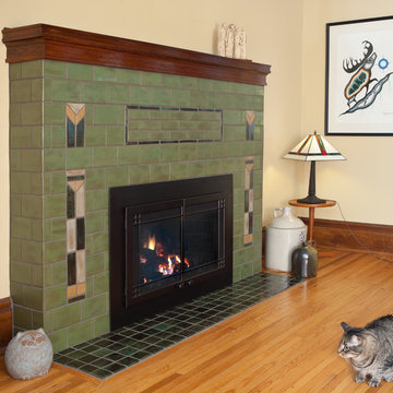 Prairie Arts & Crafts Fireplace