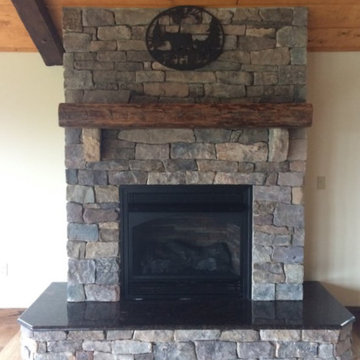 Preston Real Thin Stone Veneer Fireplace