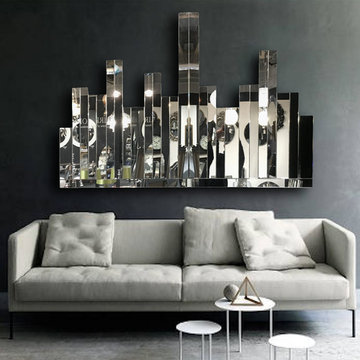 Prismatic Modern Artistic Wall Mirror