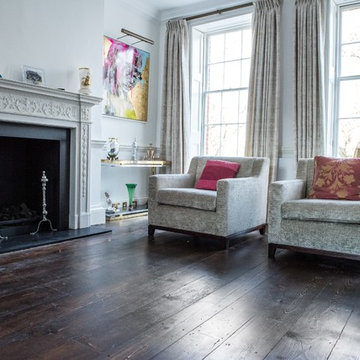 Private Client -Reclaimed Georgian pine floorboards