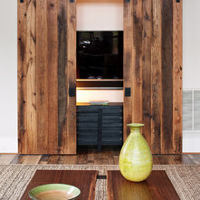 Rustic Living Room by Fraser Design