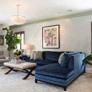 Inspiration for a transitional formal and enclosed living room remodel in Los Angeles