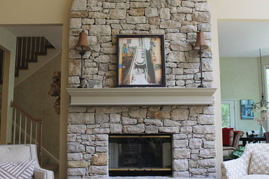 Living room - living room idea in Kansas City