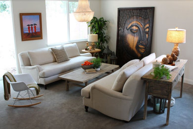 Inspiration for an eclectic living room remodel in San Luis Obispo