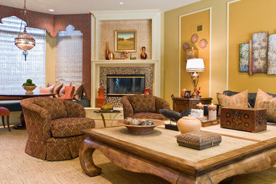 Living room - traditional living room idea in Philadelphia