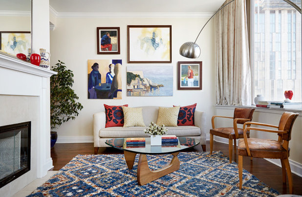 Transitional Living Room by Mary-Lynn Ring Design, LLC