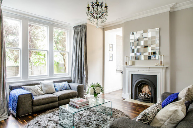 Victorian Living Room by Honeybee Interiors and Joinery