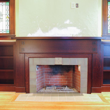 Qt. Sawn White Oak Fireplace Surround