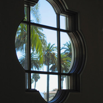 Quatrefoil Window in Spanish style Home