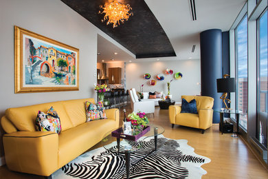 Living room - contemporary living room idea in Cincinnati