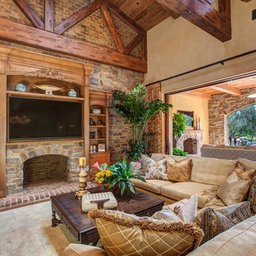 Ranch Santa Fe Living Room Design