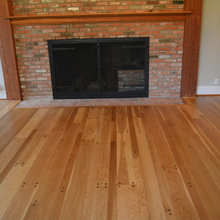wood flooring with pegs