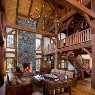 Reclaimed Timber Frame Great Room