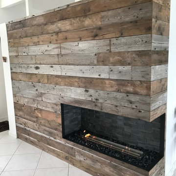 Reclaimed Wood Fireplace - Tampa, FL