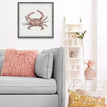 "Red Crab" Framed Painting Print