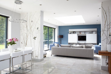 Photo of a contemporary living room in Buckinghamshire.