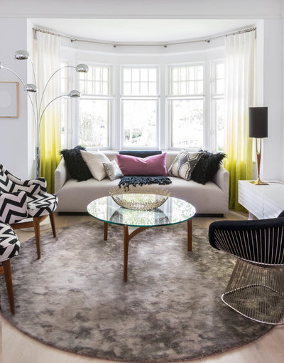 Transitional Living Room by Shirley Meisels