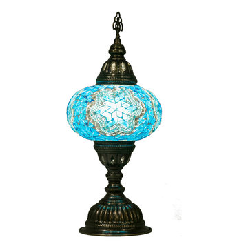 Regular Turkish Moroccan Handmade Mosaic Table Bedside Desk Lamp Light for US/U