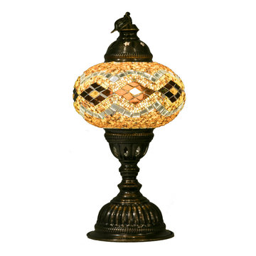 Regular Turkish Moroccan Handmade Mosaic Table Bedside Desk Lamp Light for US/U