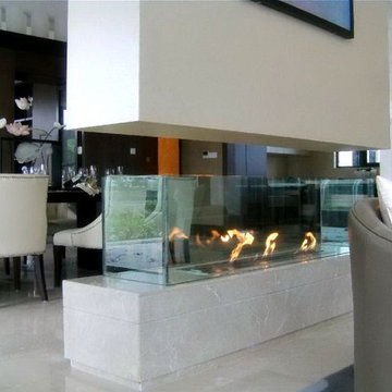 Remoted Control stainless steel Bioethanol Fireplace Burner Insert